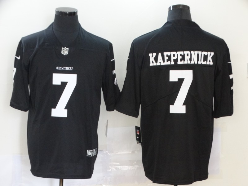 Men San Francisco 49ers #7 Kaepernick Black Nike Vapor Untouchable Limited NFL Jerseys